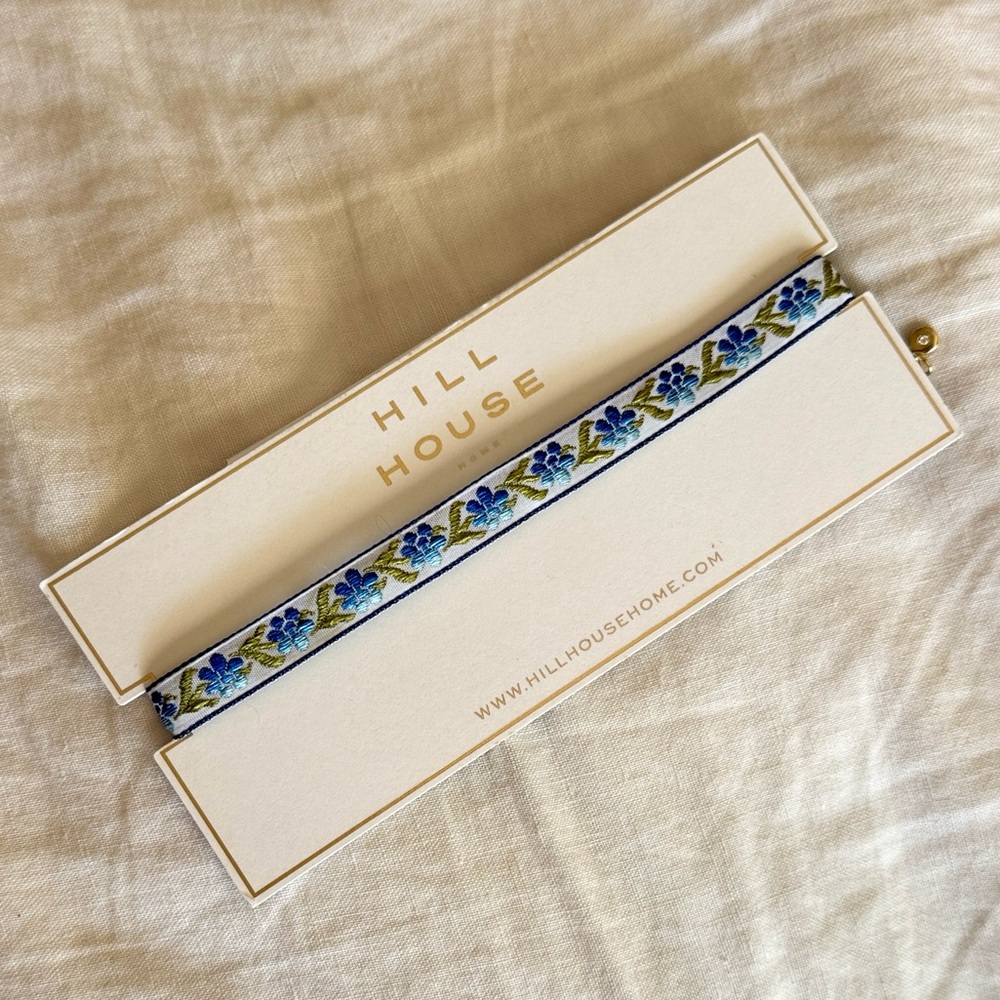Hill House Blue and Green Floral Choker Necklace